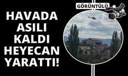 "İnmeyen helikopter" vatandaşları heyecanlandırdı