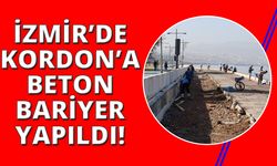 İzmir Kordon’da deniz taşkınlarına karşı beton bariyer