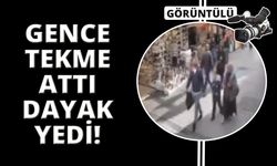 İzmir'de genç kıza yolda durduk yere tekme attı