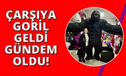 Goril kostümüyle tarihi çarşıda dolaştı, sosyal medyada gündem oldu