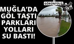 Köyceğiz Gölü taştı, yürüyüş yolunu su bastı