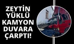 Manisa'da zeytin yüklü kamyonet eve çarptı: 1 ölü!