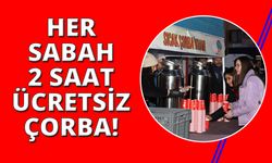 İzmir Ödemiş'te sabahları sıcak çorba ikramı