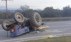 Traktörle otomobil çarpıştı: 1 ağır yaralı