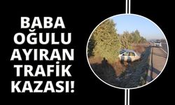 Manisa'da trafik kazası: 1 ölü 1 yaralı