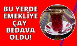 Denizli’de emekliye çay bedava oldu