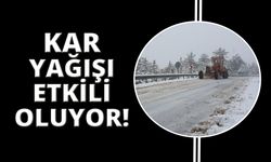 Manisa'da kar yağışı etkili oluyor