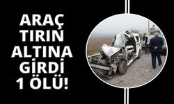 İzmir’de otomobil tıra çarptı, sürücü yaşamını yitirdi