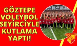 Göztepe Kadın Voleybol Takımı, yeşil sahada şampiyonluğu kutladı