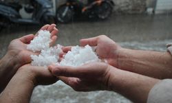 Manisa'da dolu yağışı etkili oldu