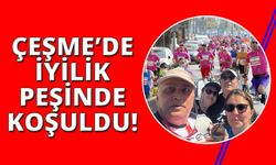 Çeşme Maratonu'nda iyilik peşinde koştular