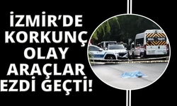 İzmir'de yola yatan kadının üzerinden 2 araba geçti