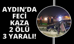 Aydın'da feci kaza... İki otomobil çarpıştı