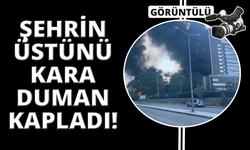 İzmir'de inşaat deposundaki yangın