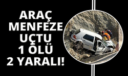 Manisa'da kontrolden çıkan araç menfeze savruldu