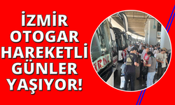 İzmir Otogarı'nda bayram yoğunluğu