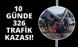 Muğla'da 10 günde 326 kazada 2 ölü, 233 yaralı