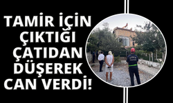 Tamir için çıktığı çatıdan düşerek öldü