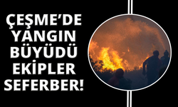 Çeşme'de 2 mahalle tahliye edildi