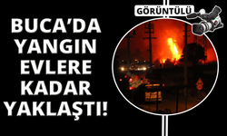 Buca'daki orman yangını yerleşim yerine ulaştı, vatandaşlar alevlere hortumlarla direndi
