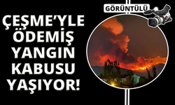 Çeşme ve Ödemiş'te orman yangınları devam ediyor