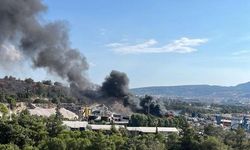 İzmir'de katı atık merkezinde yangın paniği
