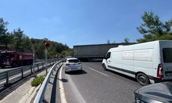 Arızalanan tır İzmir - Manisa yolunu kapattı