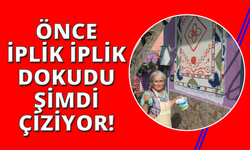 Manisa'nın ünlü halı motiflerini duvarlara çiziyor