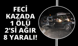 Manisa'da kamyon ile kamyonet çarpıştı