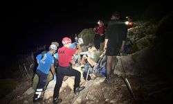 Tarihi yolda mahsur kalan 3 kişi kurtarıldı