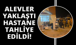 Alevlerin yaklaştığı Buldan'da hastane tahliye edildi