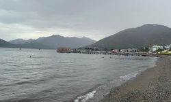 Marmaris’te yağmur ve deniz keyfi bir arada