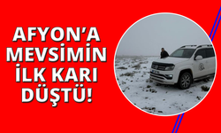 Afyonkarahisar'da mevsimin ilk karı düştü