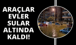 Sağanak İzmir Bergama’yı vurdu, sokaklar göle döndü