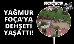 Foça'da selin ardından sokaklar çamur deryasına döndü