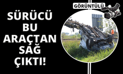 Trenin çarptığı kamyonet paramparça oldu