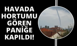 Marmaris'te oluşan hortum kameraya yansıdı