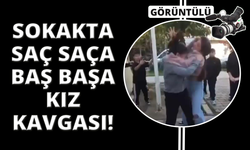 Ortaokullu kızlar birbirine girdi, arkadaşları ayırmak yerine video çekti