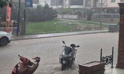 Didim’de sağanak yağmur etkili oldu