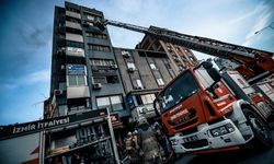 İş hanını alevler sardı, itfaiye 12 kişiyi kurtardı