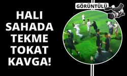İzmir'de halı sahada tekme-tokat kavga kameraya yansıdı
