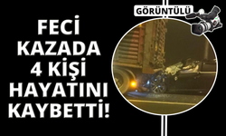 Kütahya’da tıra arkadan çarpan otomobildeki 4 kişi hayatını kaybetti