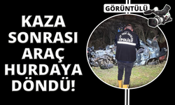 Uşak'ta otomobil şarampole devrildi: 2 ölü, 1 yaralı