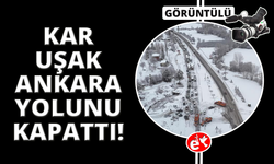 Uşak-Ankara karayolu 3 saat trafiğe kapandı