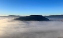 Menteşe'de sis denizi görsel şölen sundu