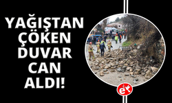 Manisa'da aşırı yağmurlardan istinat duvarı çöktü: 1 ölü