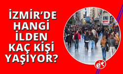 İzmir'de hangi ilden kaç kişi oturuyor?