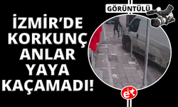 Freni patlayan minibüs, kaldırımdaki yayayı böyle çarptı