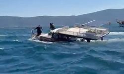 Güllük Körfezi'nde amatör balıkçı teknesi battı