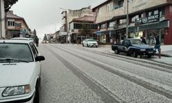 Denizli Çal’a Mart ayında kar düştü